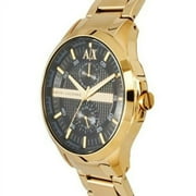 Armani Exchange Black Dial Gold PVD Mens Watch AX2122