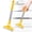Yellow, variant on FXMLRLK Razor Blade Floor Scraper, 4" Wide Heavy Duty Scraper Tool with 12" Long Handle, Paint Scrapers for Cleaning Wall Glass Tile Floor Paint Gum Glue Stains Linoleum