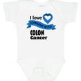 thumbnail image 3 of Inktastic I Love Someone with Colon Cancer Blue Heart Ribbon Boys or Girls Baby Bodysuit, 3 of 5