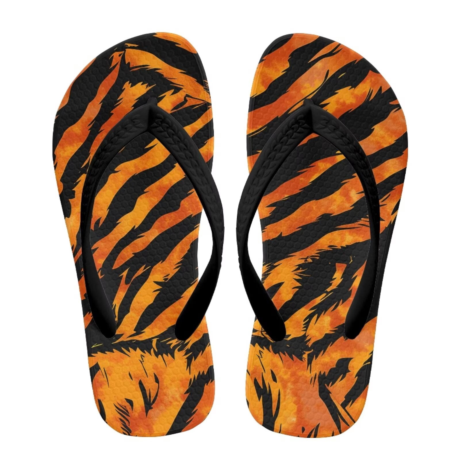 Mnsruu Flip-Flops Mit Tiger-Print – Leicht & Bequem Für Haus, Hotel, Pool