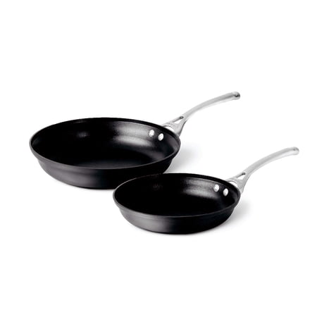 Calphalon Contemporary Hard-Anodized Aluminum Nonstick Cookware, Omelette Fry Pan, 10-inch and 12-inch Set