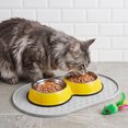 thumbnail image 2 of Pet Silicone Mat with Raised Edge, Paw Pattern Waterproof Non-Slip Mat for Dog & Cat Feeding, Easy to Clean and Anti Splash, 2 of 6