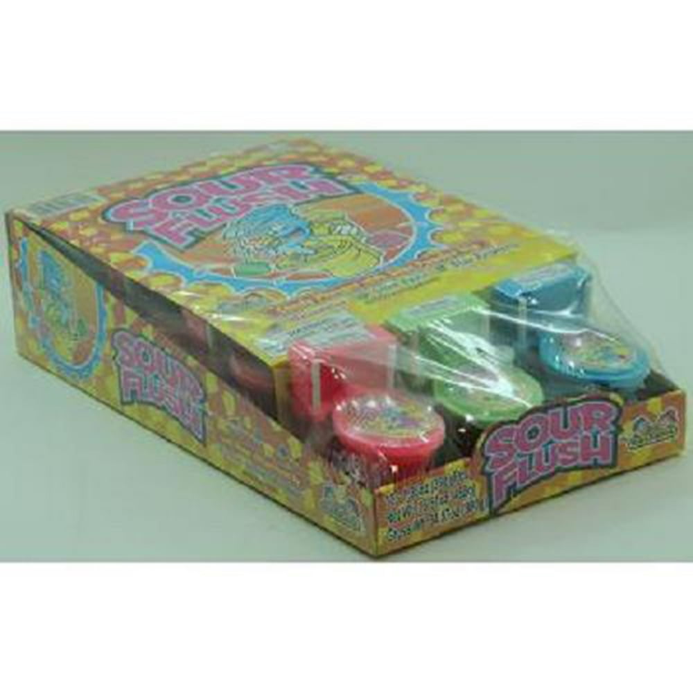 KIDSMANIA SOUR FLUSH ASSORTED FLAVOR CANDY 1.38 oz Each ( 12 in a Pack