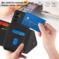 thumbnail image 2 of Allytech Galaxy A25 5G Wallet Case with Hand Wrist, Luxury PU Leather Shockproof RFID Blocking Cards Slots Stand Magnetic Closure Phone Case Cover for Samsung Galaxy A25 5G, Black, 2 of 8