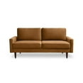 thumbnail image 3 of Pemberly Row 70" Square Arm Modern Velvet Sofa in Ginger Brown, 3 of 7