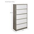 thumbnail image 5 of Comoda Cajonera Houzer 5 Cajones Tela Estructura Acero MDF, 5 of 5