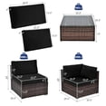 thumbnail image 2 of Gymax 6PCS Rattan Outdoor Sectional Sofa Set Patio Furniture Set w/ Black Cushions, 2 of 10