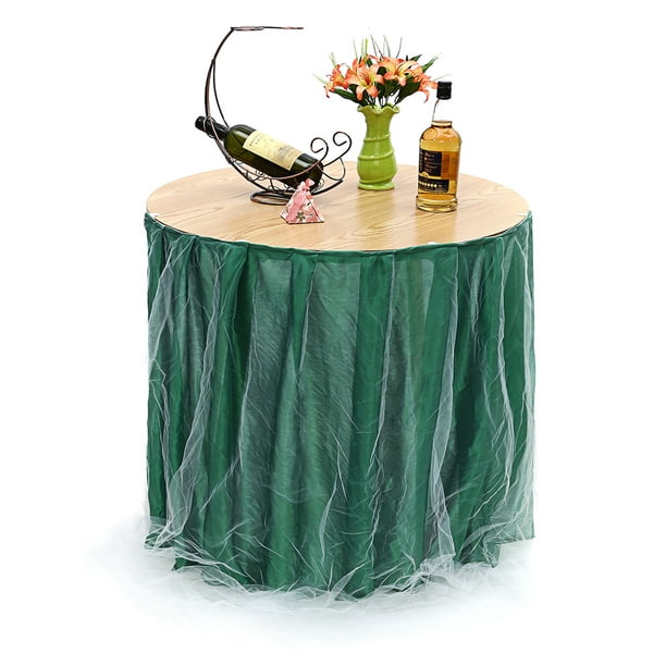40inch X 30inch Tulle Table Skirt For, Round Table Decorations For Birthday Party