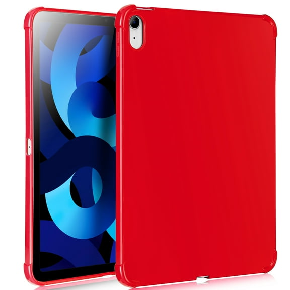 KIQ Slim TPU iPad 10th Generation Case 2022 Thin Flexible Slip on TPU iPad 10.9 Case Lightweight TPU Back Cover - Red