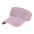 thumbnail image 2 of Women's Sun Visor Hat, Open Top Breathable Sports Cap for Summer Outdoor Activities, UV Protection Wide Brim Sun Hat for Golf and Tennis Pink, 2 of 6