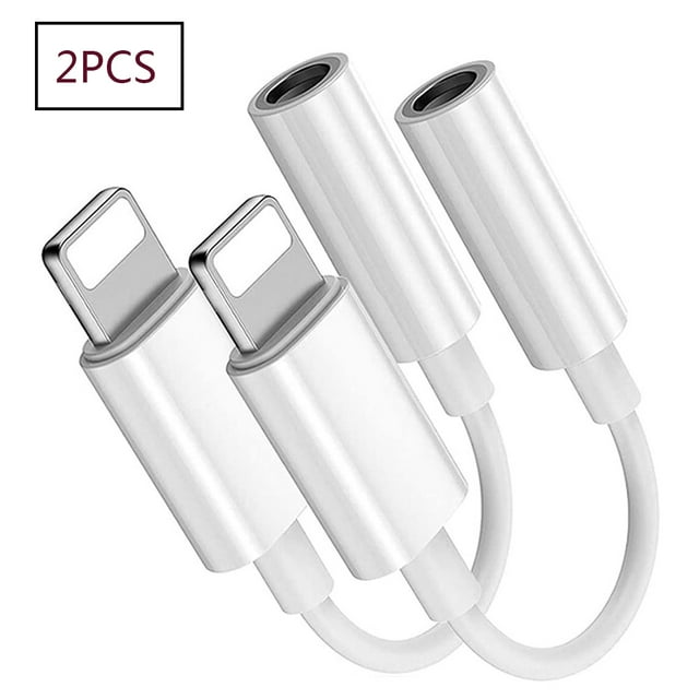 Headphone adapter additional adapter 3.5 mm audio and charging adapter additional audio cable for iPhone 7 white