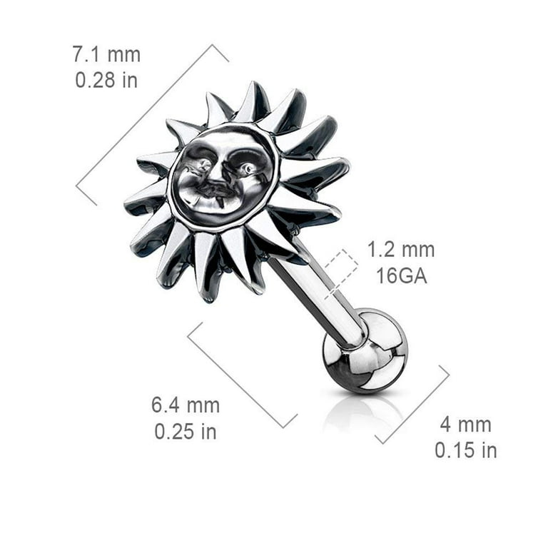 Tragus moon earring discount