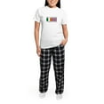 thumbnail image 5 of CafePress - Irish Costa Rican Flags Women's Light Pajamas - Women's Short Sleeve Print T-Shirt and Pants Light Cotton Pajama Set, 5 of 7