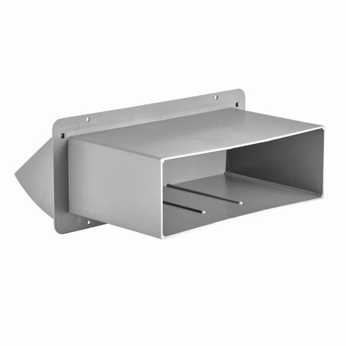 Lambro 1170G Gray Plastic Wall Cap Vent 3-1/4 inch X 10 inch