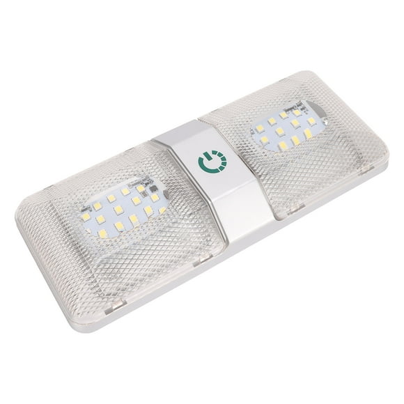 RV Ceiling Double Light, DC11-18V 48 LEDs Trailer Double Dome Light Adjustable for Concession Stands
