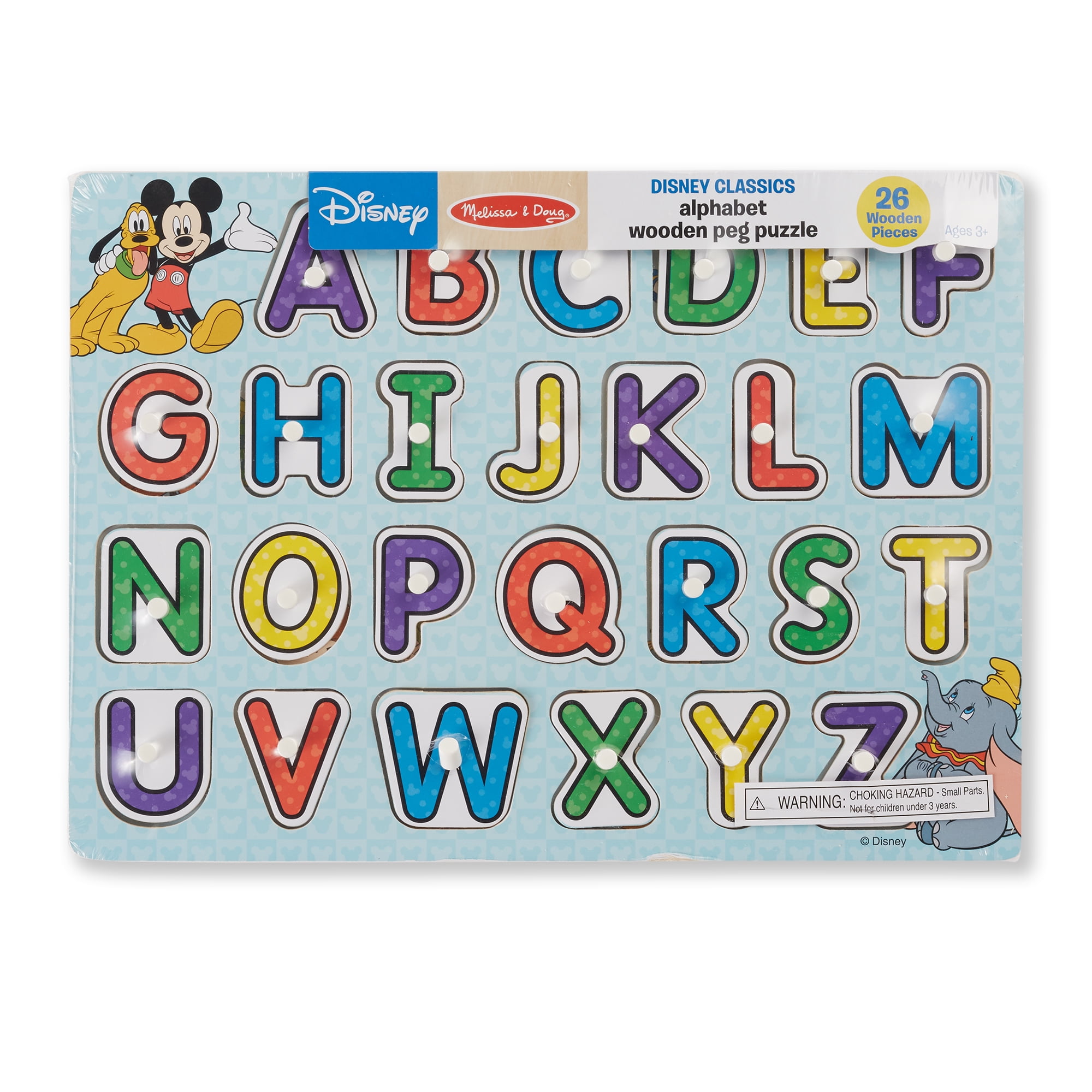 Melissa Doug Disney Classics Wooden Alphabet Letters 26 Pieces Walmart Com