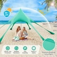 thumbnail image 4 of Costway 20 x 20 FT Beach Sunshade Canopy UPF50+ with Carry Bag & 8 Sandbags &  Shovel, 4 of 10
