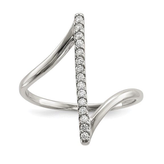 Sterling Silver CZ Ring Size 8