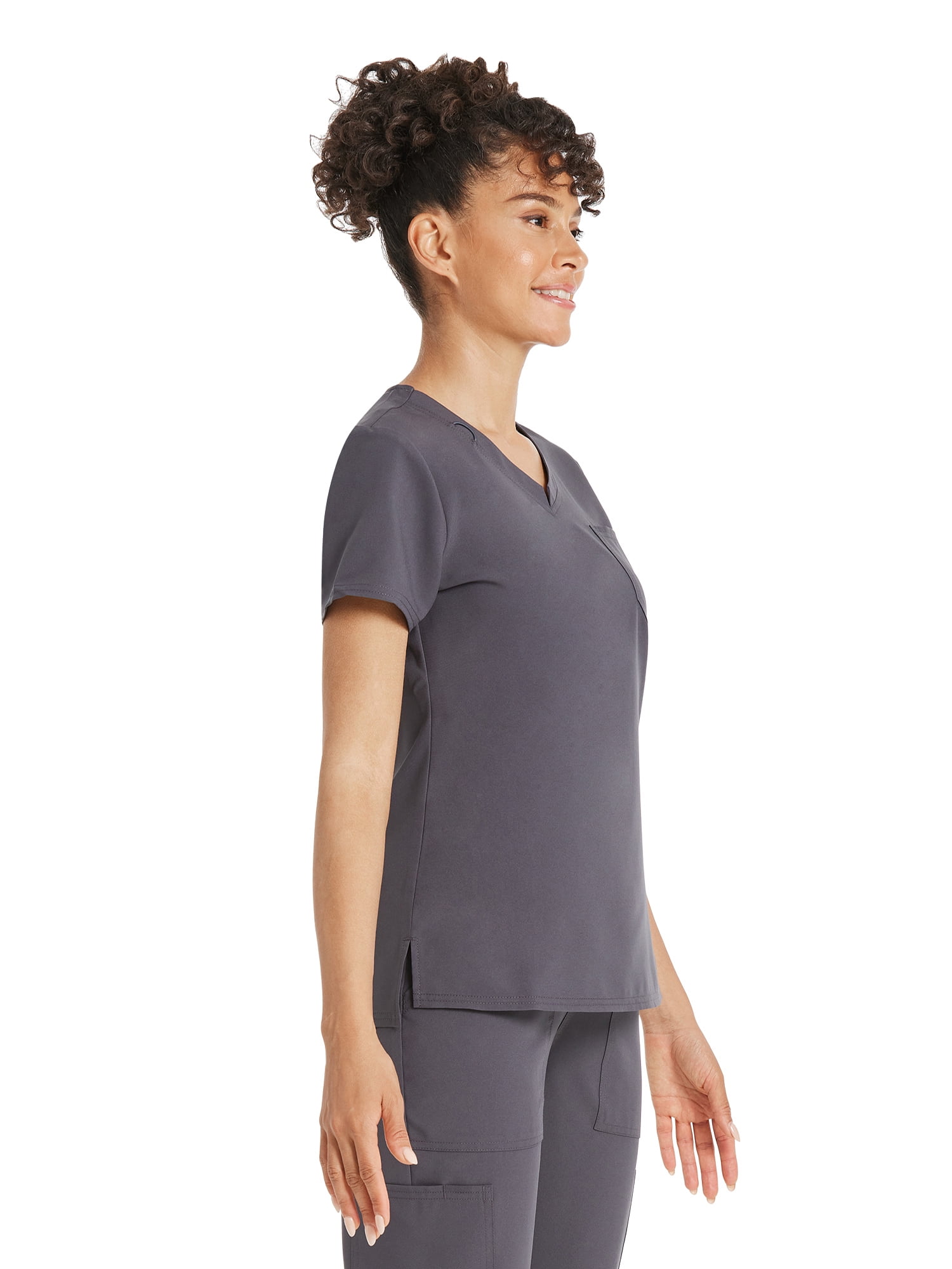 Scrubstar Women's Core Essentials Stretch V-Neck Scrub Top, Sizes XS-3XL