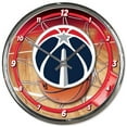 thumbnail image 1 of Washington Wizards Round Wall Style Clock, Chrome, 1 of 1