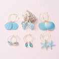 thumbnail image 2 of U8MO 1 Bag Spray Painted Alloy Enamel Pendant Bead & Hoop Earrings DIY Earring Making-SkyBlue, 2 of 2