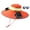 Orange, variant on Leeye Solar Fan Hat, Wide Brim Sun Hat with 2 Removable Fans, Solar Powered Cooling Hat for Hiking Fishing Camping Outdoor, Reflective Strip Design, Green A, One Size, Cloth