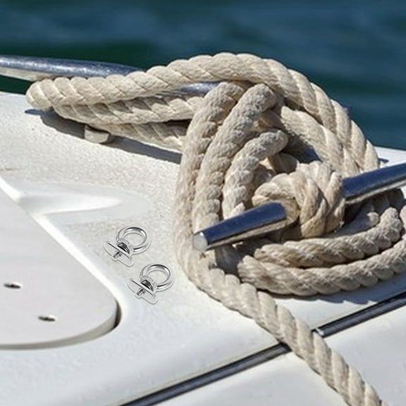 MLINS  2 Pcs Kayak Lashing Hook Ceiling Mount Marine Stainless Steel Slide Rail