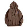thumbnail image 3 of MHFRRA Sudaderas y Sudaderas Casuales para Hombre, de Corte Relajado, con Estampado Gráfico para Otoño E Invierno, de Fácil Cuidado, Ideales para Uso Diario Marrón, 3 of 4