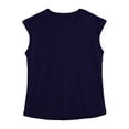 thumbnail image 5 of Doomiva Men's Sleeveless Muscle Shirts Workout Athletic Tank Tops Cap Sleeve Solid Casual T-Shirt Navy Blue M, 5 of 7