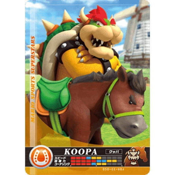 Nintendo Mario Sports Superstars Amiibo Card Horse Racing Bowser for Nintendo Switch, Wii U, and 3DS