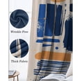 thumbnail image 3 of Orange Blue Abstract Art Blackout Curtains for Bedroom Living Room Darkening Curtains 84 Inch Length 2 Panels Set Contemporary Luxury Window Curtain Insulated Window Treatment Grommet Drapes 42"x84", 3 of 9