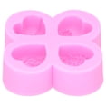 thumbnail image 5 of Molde de silicona para bricolaje, 4 cavidades, diferentes formas de corazón, pastel, jabón de chocolate, yeso de aromaterapia, 5 of 5