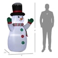 thumbnail image 2 of 6' Christmas Inflatable Snowman with LED Lights for Indoor Outdoor, 2 of 11