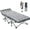 Cozy Gray w/ 2-Sided Mattress, variant on "NAIZEA Folding Bed Cot with 3.3 Inch Mattress, 75"" x 28"" Sleeping Cot Guest Bed, Camping Cot with Carry Bag"