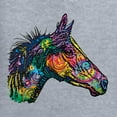 thumbnail image 2 of Colorful Neon Horse | Dean Russo Art Animal Lover Unisex Crewneck Sweatshirt, Heather Grey, Large, 2 of 6