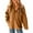 Khaki, variant on GigrtiJin Womens Winter Fleece Jackets Long Sleeve Solid Color Zip up Coats Fuzzy Collar Jacket Outerwear with Pockets