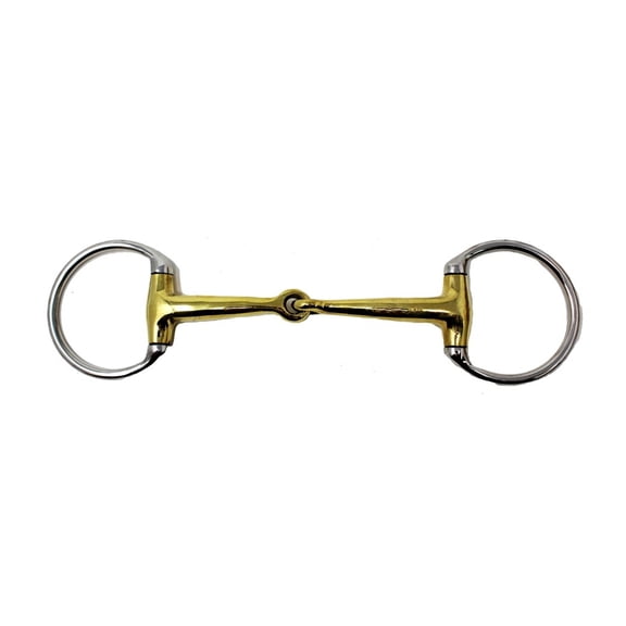 SS Copper 5" Mouth English Western Eggbutt Snaffle Horse Bit Tack Bridle 35189