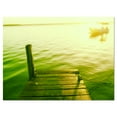 thumbnail image 2 of Promenade en Bois dans la Mer Verte - Impression sur Toile Pont, 2 of 3