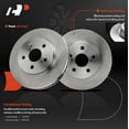 thumbnail image 3 of A-Premium 10.04 inch (254.9 mm) Front Vented Disc Brake Rotors + Ceramic Pads Kit Compatible with Select Toyota Models - Corolla 2020/2022, Prius 2016-2022, Prius AWD-e, Prius Prime, 6-PC Set, 3 of 6
