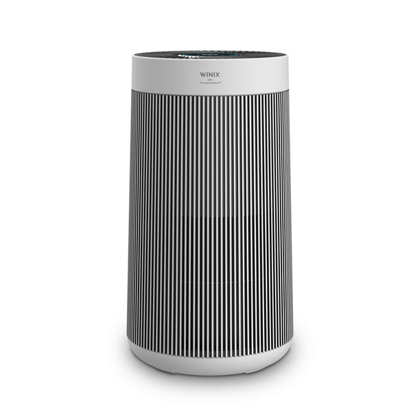 Winix T810 Purificador de aire para habitación grande AHAM verificado para hasta 410 pies cuadrados todo en uno purificador de aire HEPA verdadero de 4 etapas con tecnología PlasmaWave, plata, mediano