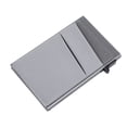 thumbnail image 4 of Cartera delgada para hombre con tarjetero de protección segura, tarjetero de aleación de aluminio con presión lateral, funda delgada minimalista, color gris, tamaño libre, 4 of 14
