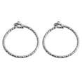 thumbnail image 5 of 8mm Sterling Silver Huggie Hoop Earrings for Women Tiny Hypoallergenic Snap Hoops (8mm | 20 GA, Sterling Silver 925 | Sparkle Wire), 5 of 8