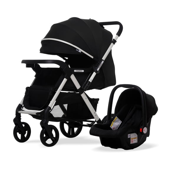 Carriola con sistema de viaje para bebé UNYOTONS Portabebe Negra