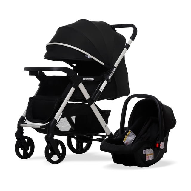 Carriola con sistema de viaje para bebé UNYOTONS Portabebe Negra