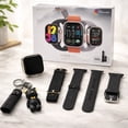 thumbnail image 1 of SMARTWATCH HW9 ULTRA2 CON 3 CORREAS Y LLAVERO DE REGALO NEGRO SPORT PLATEADO, 1 of 5