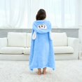 thumbnail image 4 of LIIPEE Cartoon Hooded Bathrobes For Boys Warm Comfortable Cover Up Robes Kids Cute Loose Breathable Bath Towel Robe,1-5 Years, 4 of 6
