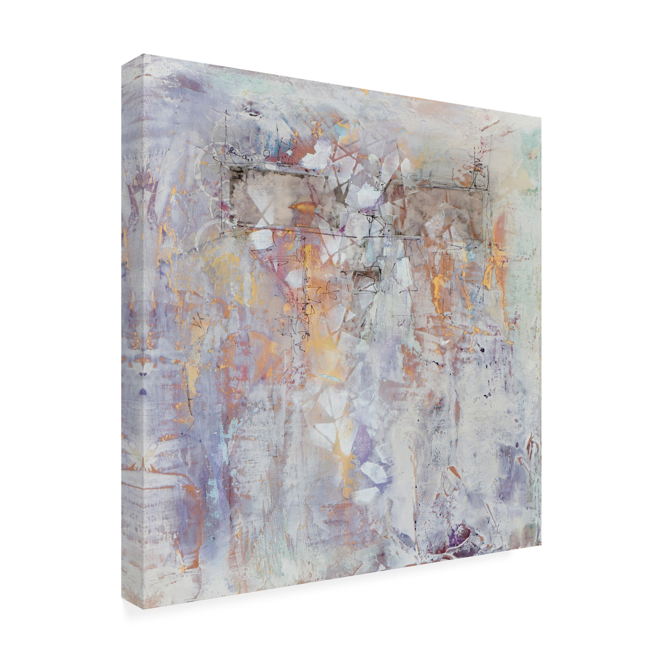 Canvas Wall Art - Karen Hale 'Relic of The Past I' Wall Art for Living Room, Bedroom, or Office Décor by Trademark Fine Art - 24 x 24 Inches