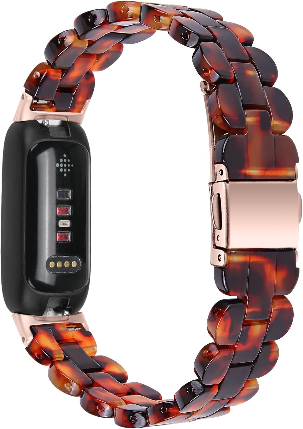 REQO Resin Bands Compatible with Fitbit inspire 3 Health & Fitness Tracker Watch, Replacement Stylish Bracelet Resin Sport Strap Wristbands for Fitbit inspire 3 for Women Men Girl Boy