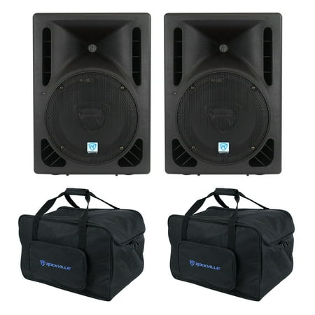 2) Rockville RPG10BT 10  Bluetooth 1200w DJ PA Speakers+Carry Bags price history on PriceWatchPro