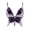E, variant on Womenâs Sequin Butterfly Crop Top, Sparkly Spaghetti Strap Party Bra, Rave & Festival Dance Top, 16 Colors, One Size